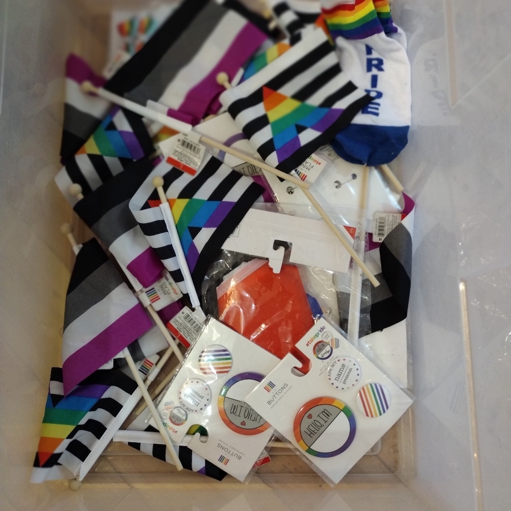 Pride bundle! Celebrate Party Mini flags Buttons Rainbow 🌈